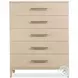Wendover Polished Limestone 5 Drawer Chest