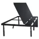 Petros Black King Upholstered Air Adjustable Base with Head Incline