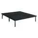 Petros Black King Upholstered Air Adjustable Base with Head Incline