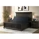 Petros Black King Upholstered Air Adjustable Base with Head Incline
