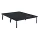 Petros Black Queen Upholstered Air Adjustable Base with Head Incline