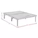Petros Black Queen Upholstered Air Adjustable Base with Head Incline