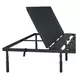 Petros Black King Upholstered Pro Adjustable Base with Head and Foot Incline