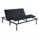 Petros Black King Upholstered Pro Adjustable Base with Head and Foot Incline