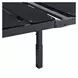 Petros Black King Upholstered Pro Adjustable Base with Head and Foot Incline