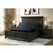 Petros Black King Upholstered Pro Adjustable Base with Head and Foot Incline