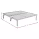 Petros Black King Upholstered Pro Adjustable Base with Head and Foot Incline