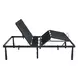 Petros Black Queen Upholstered Pro Adjustable Base with Head and Foot Incline