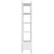 Haven Warm White Etagere with 4 Shelves