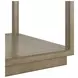 Glaze Gray Square Glass Top End Table