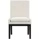 Aubrey Black Upholstered Parsons Chair Set of 2