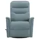 Dualis Snazzy Blue Manual Swivel Glider Recliner