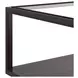Glaze Cola Square Glass Top Cocktail Table