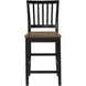 Joplin Black and Brown Extendable Square Counter Height Dining Room Set