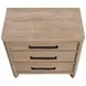 Breckenridge Medium Brown 3 Drawer Nightstand with USB Charging and LED