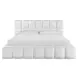 Voyage Ivory Queen Upholstered Colina Platform Bed