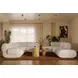 Zenith Cream Upcycled Fabric Modular Large LAF Sectional