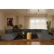 Zenith Charcoal Gray Upcycled Fabric Modular U-Sectional