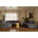 Zenith Charcoal Gray Upcycled Fabric Modular Large LAF Sectional