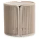 Trellis Brown and Beige Round Outdoor Side Table