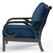 Monterey Spectrum Indigo Upholstered Outdoor Club Chair with Self Welt