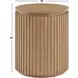 Colvin Toffee Round End Table