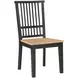 Magnolia Black Slat Back Side Chair Set of 2