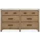 Plum Creek Sierra Brown and Elite Dove Upholstered Panel Bedroom Set