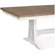 Crownfall Whisper White and Cerused Nutmeg 92" Extendable Rectangular Dining Table
