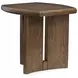 Phoebe Sienna Brown Rectangular End Table