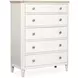 Whisperbay Sea Pearl and Driftwood 5 Drawer Chest