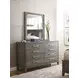 Grainstone Sable 8 Drawer Sellers Dresser with Rectangular Landscape Mirror
