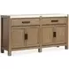 Plum Creek Sierra Brown and White Rectangular Dining Room Set