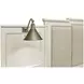 Willowbrook Egg Shell White and Cream King Upholstered Wall Panel Bed with 2 Nightstand and USB Charging
