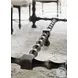 Ciao Bella Flaky White And Black 84" Trestle Extendable Dining Table