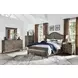 Paxton Place Dovetail Gray 7 Drawer Dresser with Rectangular Mirror