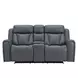 Maveric Bette Lapis 79" Zero Gravity Triple Power Reclining Loveseat with Console and USB Charging