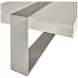 Tempo Larza and Satin Nickel Rectangular Cocktail Table