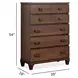 Canehurst Spiced Rum 5 Drawer Chest