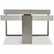Tempo Larza and Satin Nickel Rectangular Cocktail Table