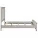 Silver Sands Gray California King Upholstered Panel Bed