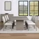 Lily Gray Upholstered Side Chair Set of 2