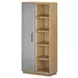 Loft Brown 1 Door Etagere Bookcase
