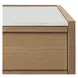 Ashcroft Oak and White 2 Drawer Marble Top Nightstand