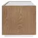 Ashcroft Oak and White 2 Drawer Marble Top Nightstand