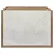 Ashcroft Oak and White 2 Drawer Marble Top Nightstand