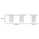 Rocca Cream 83" Oval Dining Table