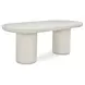 Rocca Cream 83" Oval Dining Table