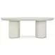 Rocca Cream 83" Oval Dining Table