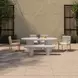 Rocca Cream Outdoor Dining Bench